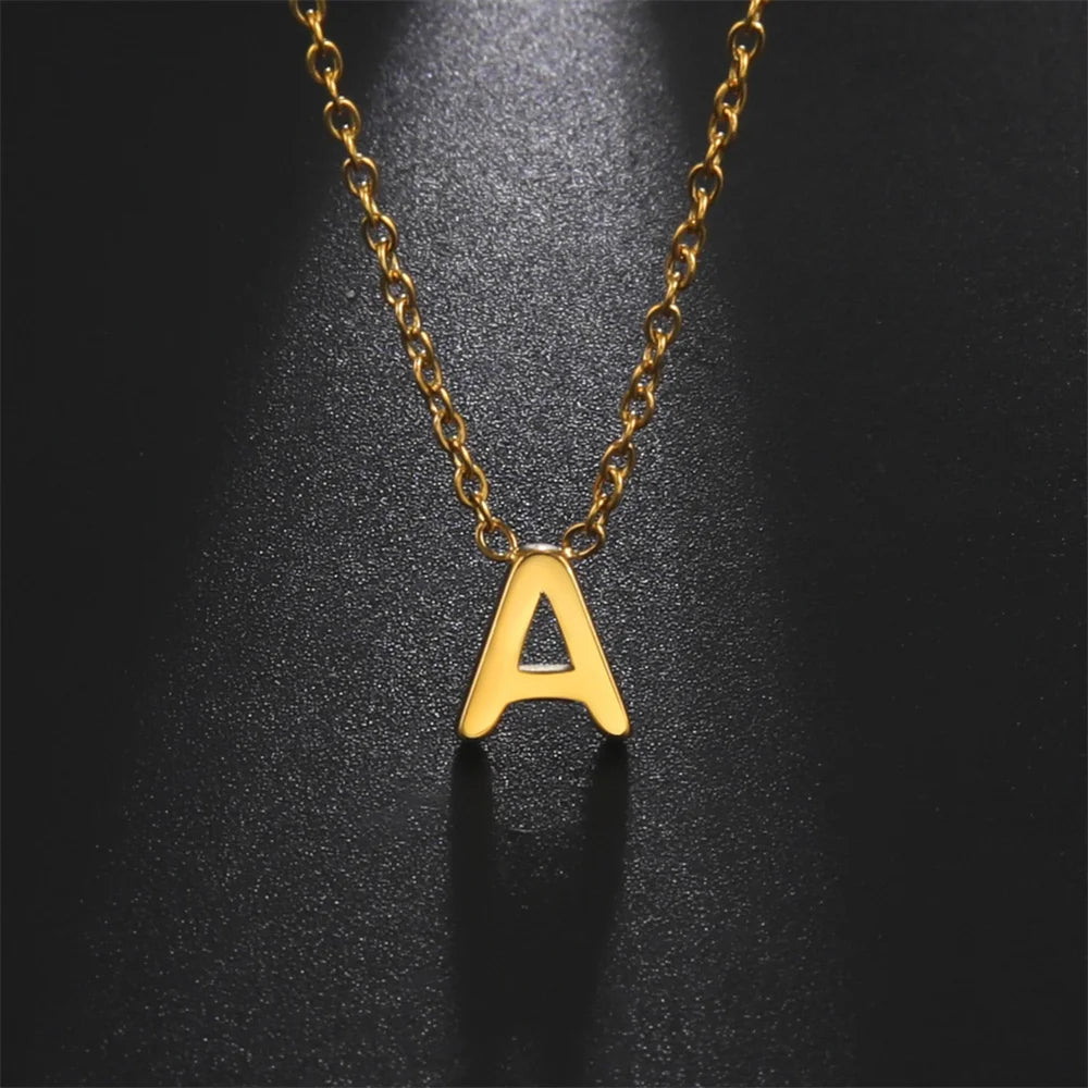 Initial A-Z Letter Necklaces for Women Or Men