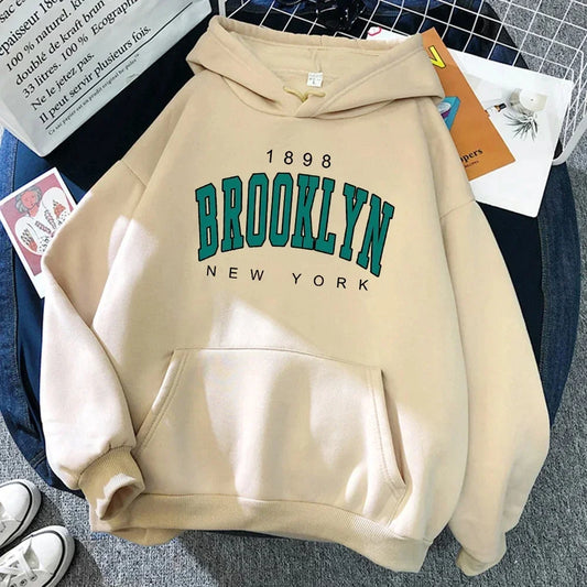 Brooklyn print hoodie