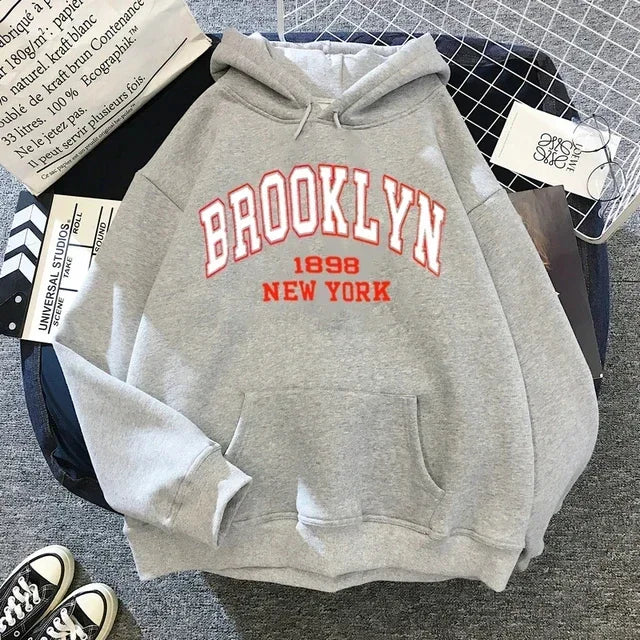 Brooklyn print hoodie