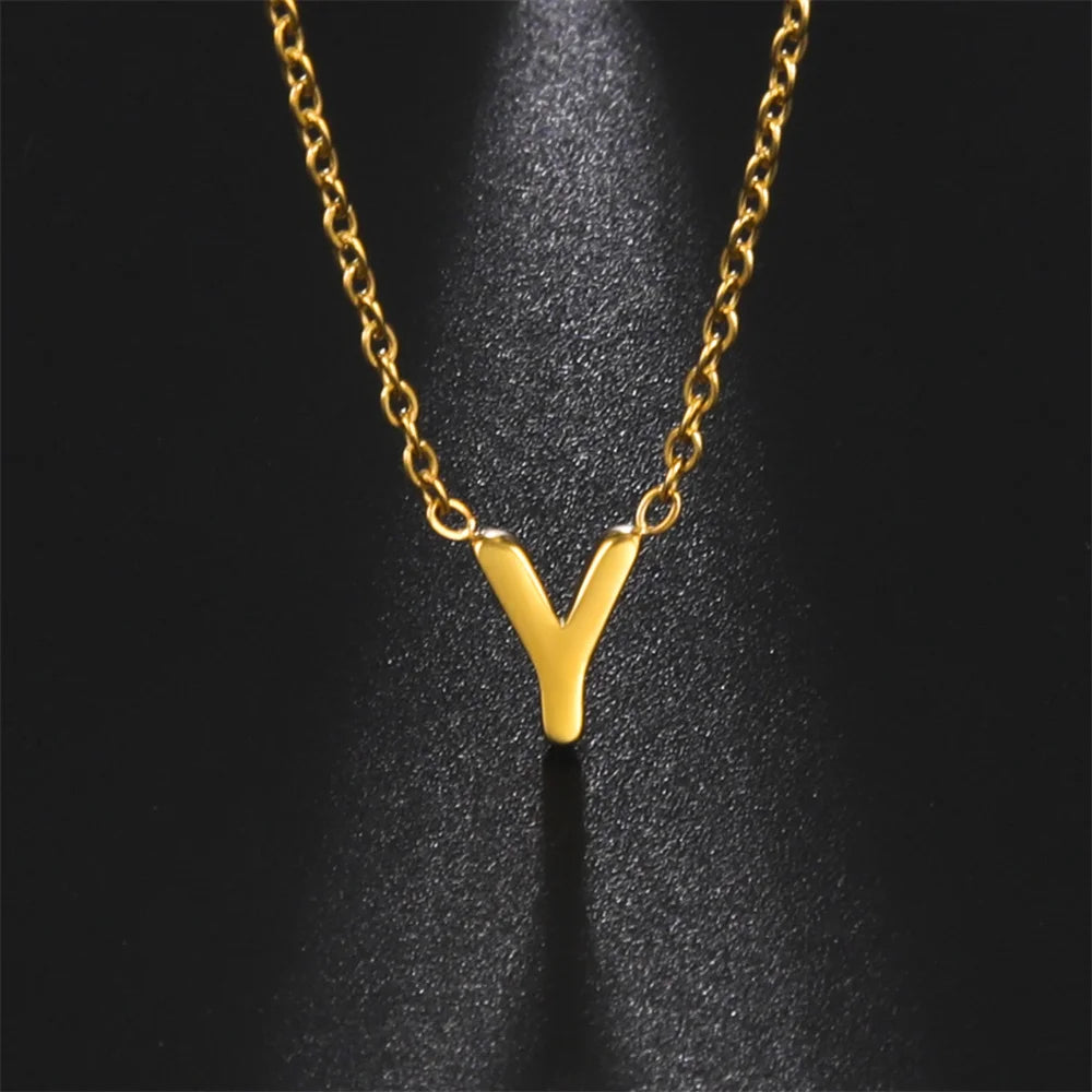 Initial A-Z Letter Necklaces for Women Or Men